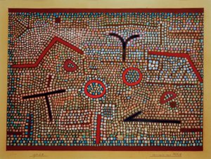 プルーンモザイク 作： Paul Klee